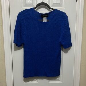 Sag Harbor Royal Blue Knit Top